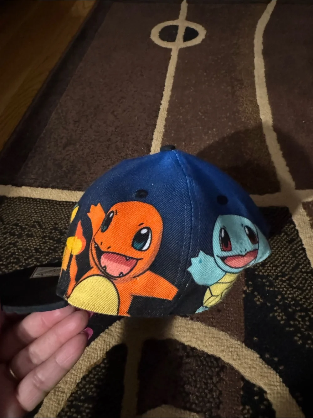 Pokémon Kids Blue & Black Snapback Cap with Character Art